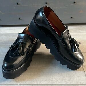 GRENSON women’s Kitty Lugged Loafer Like New!Size 8 uk size 10 platform loafers